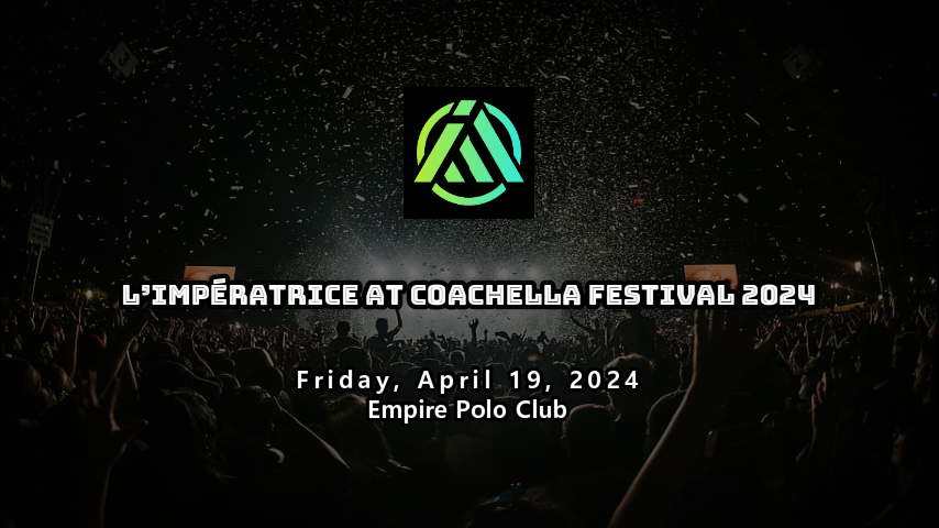 L’Impératrice at Coachella Festival 2024. Artist: L’Impératrice, Venue: Empire Polo Club, Indio, CA, USA. Date : Friday, April 19, 2024