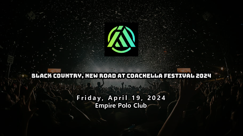 Black Country, New Road at Coachella Festival 2024. Artist: Black Country, New Road, Tour: US Tour 2024 , Venue: Empire Polo Club, Indio, CA, USA. Date : Friday, April 19, 2024