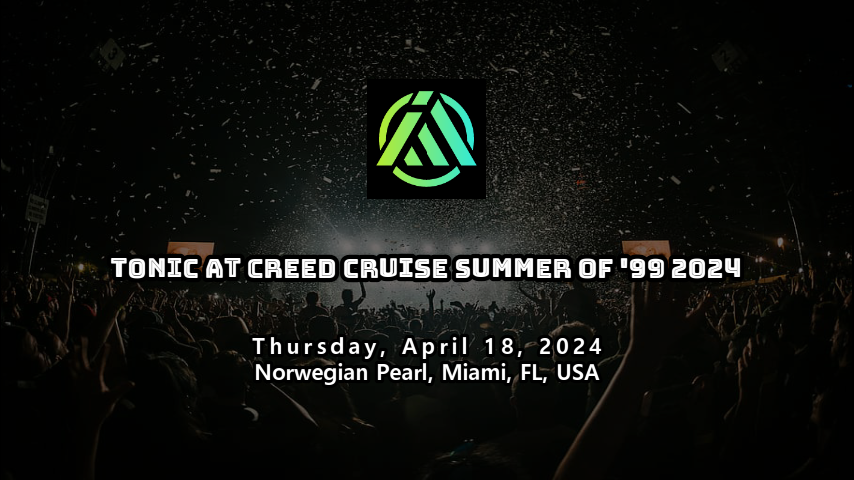 Creed Cruise Summer of '99 2024. Artist: Tonic, Venue: Norwegian Pearl, Miami, FL, USA. Date : Thursday, April 18, 2024